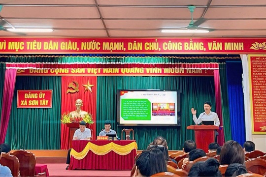 Đảng bộ xã Sơn Tây: Hiệu quả rõ nét từ sinh hoạt chuyên đề “Học Bác lòng ta trong sáng hơn”