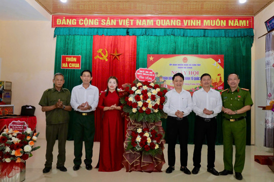 THÔN HÀ CHUA TỔ CHỨC ĐIỂM "NGÀY HỘI TOÀN DÂN BẢO VỆ AN NINH TỔ QUỐC" NĂM 2026