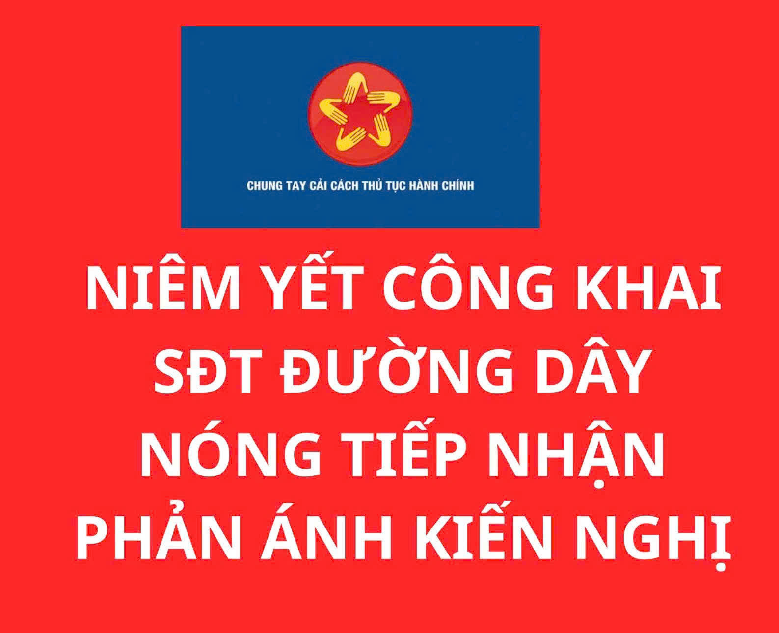 Xã Sơn Tây niêm yết công khai số điện thoại đường dây nóng tiếp nhận phản ánh, kiến nghị trong giải quyết thủ tục hành chính